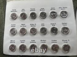 Franklin Mint 1st Edition 39 Sterling Silver Presidential Mini Coin Set Case Mag