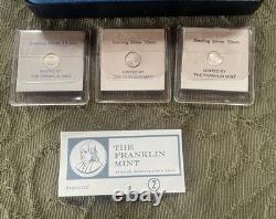 Franklin Mint 1st Edition 39 Sterling Silver Presidential Mini Coin Set Case Mag