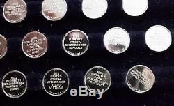 Franklin Mint 200 Coins Solid Sterling Silver History of the U. S. Mini Coin Set