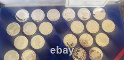Franklin Mint $20 Treasure Coins of the Caribbean 25 Piece Sterling Silver Set