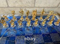 Franklin Mint 25th Anniversary Star Trek Gold & Silver Chess Set 1992