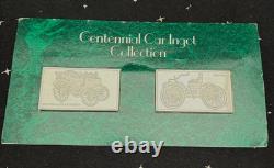 Franklin Mint 2-1000 Grain Sterling Car Ingots Collection Ford & Panhard 1970's