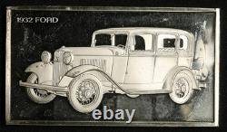 Franklin Mint 2.10ozt Sterling Silver 1932 Ford Silver Bar Item#C8