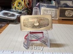 Franklin Mint 2.1oz Sterling Silver Ingot Mountain State Bank Parkersburg WV