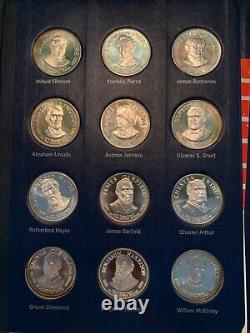 Franklin Mint 36-Coin Treasury of Presidential Commemorative Medals 1970