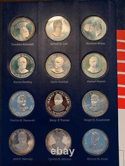 Franklin Mint 36-Coin Treasury of Presidential Commemorative Medals 1970