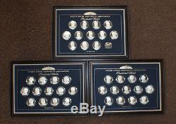 Franklin Mint 39 Presidential Silver Medals White House historical association