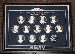 Franklin Mint 39 Presidential Silver Medals White House historical association