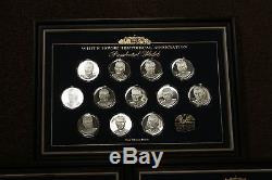 Franklin Mint 39 Presidential Silver Medals White House historical association