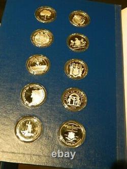 Franklin Mint 50 Ounces Sterling Silver 1976 Bi-Centennial Medals Complete