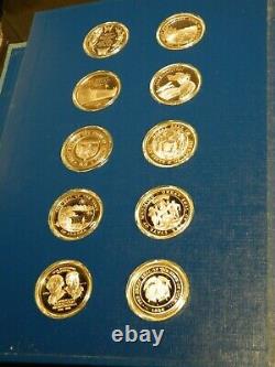 Franklin Mint 50 Ounces Sterling Silver 1976 Bi-Centennial Medals Complete