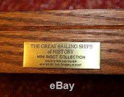 Franklin Mint 50 Rare Silver Ingots Great Sailing Ships Of History