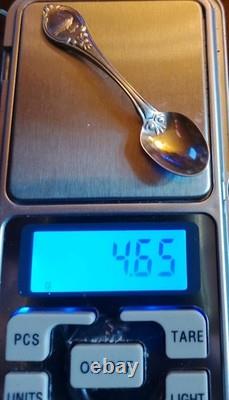 Franklin Mint 50 State Bird Sterling Silver Mini Spoons (8 oz) with wood case Franklin Mint 50 State Bird Sterling Silver Mini Spoons (8 oz) with wood case