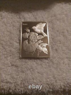 Franklin Mint 50 States Bird & Flower Sterling Silver Ingot Set