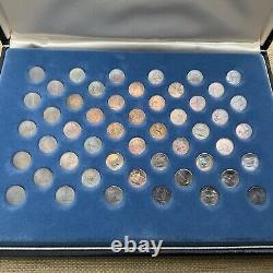 Franklin Mint 50 States & Zodiac Sterling Silver Mini Coin Sets