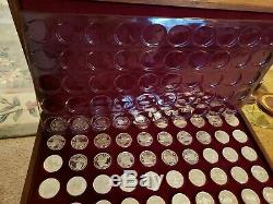 Franklin Mint 50 States of Union Sterling Silver Coins Governors Edition in Box