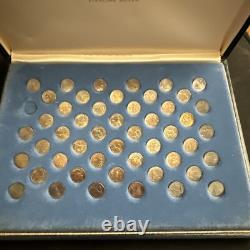 Franklin Mint 50 States of the Union Mini Coin Set First Edition MISSING 1 COIN