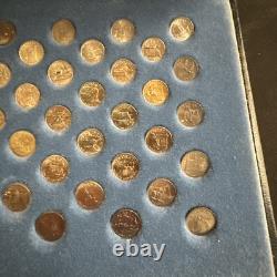 Franklin Mint 50 States of the Union Mini Coin Set First Edition MISSING 1 COIN