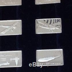 Franklin Mint 50 Sterling Silver Ingot Collection The Great Airplanes