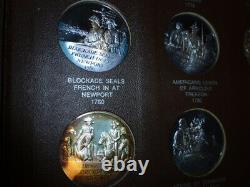 Franklin Mint, 50 medal set, American Revolution causes, 1970 issue