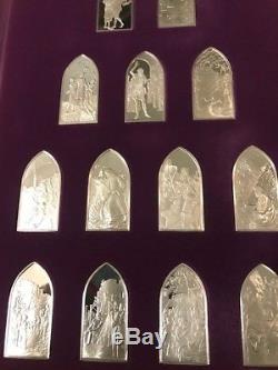 Franklin Mint 66 Sterling Silver Ingots-The Books Of The Bible-Protestant