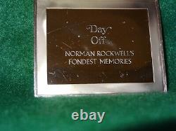 Franklin Mint. 925 Day Off By Norman Rockwell's Fondest Memories 3.2 oz
