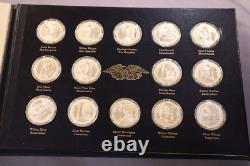 Franklin Mint. 925 Silver Medal Signers of the Declaration 56 Pc Complete Set