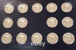 Franklin Mint. 925 Silver Medal Signers of the Declaration 56 Pc Complete Set
