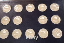 Franklin Mint. 925 Silver Medal Signers of the Declaration 56 Pc Complete Set