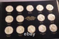 Franklin Mint. 925 Silver Medal Signers of the Declaration 56 Pc Complete Set