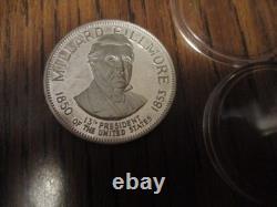 Franklin Mint. 925 Sterling Silver Medal 35 Grams Millard Fillmore