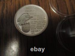 Franklin Mint. 925 Sterling Silver Medal 35 Grams Millard Fillmore