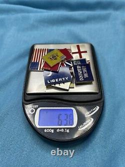 Franklin Mint. 925 Sterling Silver The Flags Of Liberty Set Of 15 Flags