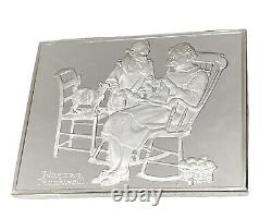 Franklin Mint. 925 The Knitting Lesson By Norman Rockwell's Fondest Memories Bar