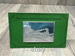 Franklin Mint. 999 Silver Ingots Currier & Ives Gem American Express 2.78