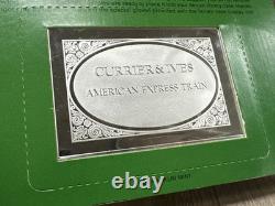 Franklin Mint. 999 Silver Ingots Currier & Ives Gem American Express 2.78