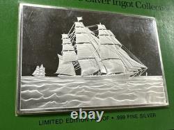 Franklin Mint. 999 Silver Ingots Currier & Ives Gem Clipper Ship 2.78
