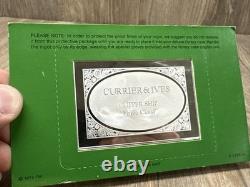 Franklin Mint. 999 Silver Ingots Currier & Ives Gem Clipper Ship 2.78