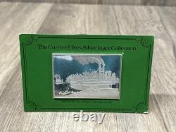 Franklin Mint. 999 Silver Ingots Currier & Ives Gem Wooding Up 2.78