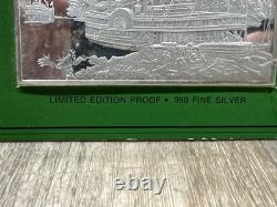Franklin Mint. 999 Silver Ingots Currier & Ives Gem Wooding Up 2.78