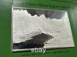 Franklin Mint. 999 Silver Ingots Currier & Ives Gem Yosemite Valley 2.78