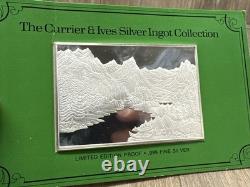 Franklin Mint. 999 Silver Ingots Currier & Ives Gem Yosemite Valley 2.78