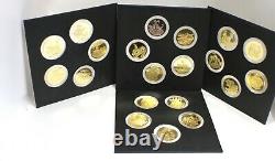 Franklin Mint Africa Wildlife Society ANIMAL BIG GAME Proof Set 20 Coins Silver