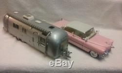 Franklin Mint Airstream 124 International Land Yacht & 1950's Pink Cadillac Set