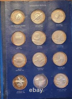 Franklin Mint America In Space 24 Sterling Silver Proofs 1970