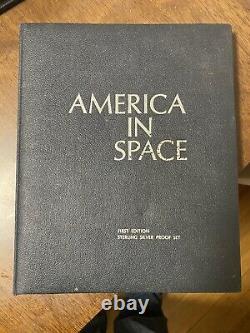 Franklin Mint America in Space 1970s 24 Coin Proof Set 925 Sterling Silver Nasa