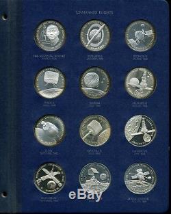 Franklin Mint America in Space 1st Edition Sterling Silver 24-Coin Proof Set (2)