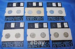 Franklin Mint America in Space First Edition Sterling Silver Proof Set 24 Medals