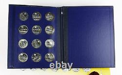 Franklin Mint America in Space Sterling Silver Proof Set 24 pc + Extra Apollo 11