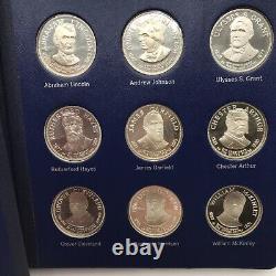 Franklin Mint American Express Edition Silver Presidential Commemorative Medals